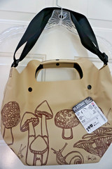 Travel Tote Gear Bag Shoulder Strap Mushrooms Snails Waterproof Utility Artsy