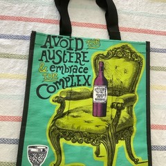 Trader Joes Wine Bottle Tote Bag Creamy Butter Avoid Austere Embrace Complex