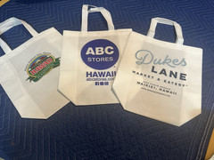 NEW! HAWAII Reusable Shopping Tote Bags (Lot of 3) Small -Souvenirs! See pics!