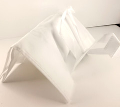 Reusable Bag White W/Spring Summer Floral Design Eco Friendly Shopping E4-1697