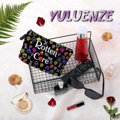 YULUENZE Black Villain Makeup Bag Witchy Fans Rotten Descendants 07