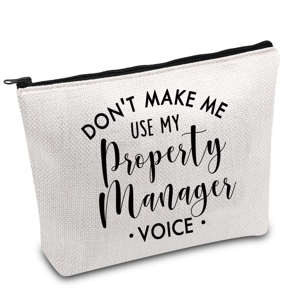 FOTAP Property Manager Appreciation Gift Realtor Cosmetic Bag Landlord white