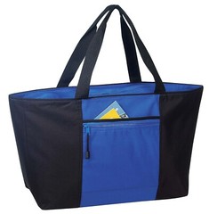Large 25″ Reusable Zippered Beach Shopping Tote Grocery All Purpose Weekend Bag