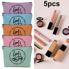 5 Pcs Girls Trip Gifts Favors, 9.6*7.1 inch, Green Pink Cinnamon Blue Purple
