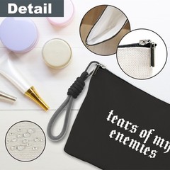 Make Up Bag, Cosmetic Bag With Hand Strap – Gothic Tears Of My Enemies