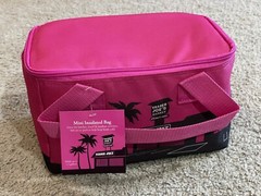 NEW Trader Joe’s MINI Insulated Tote Bags SET (Pink & Teal) NWT SET