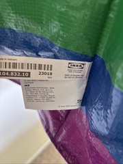IKEA Large Rainbow Pride Reuseable Foldable Shopping Bag Long And Short Handle