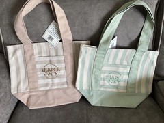 👜Trader Joe’s Striped Reusable Tote Bag – 2 pack, Mint and Green 👜