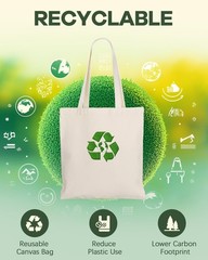 24 Pack Large Canvas Tote Bag Bulk, 14.5×16.3 Inches Blank Tote Bags for DIY …