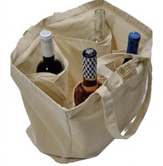 Pure Mitti 4 Pocket Canvas Tote Bag Reusable Grocery Shopping Shoulder