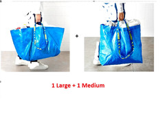 Large & Medium IKEA Frakta Shopping Bag Durable GroceryLaundry-`19Gal &10Gal