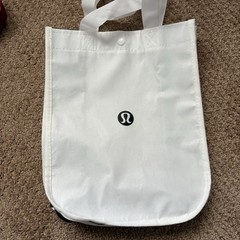 Lululemon Reusable Shopping Tote Bag Small Black White Red Lot 3