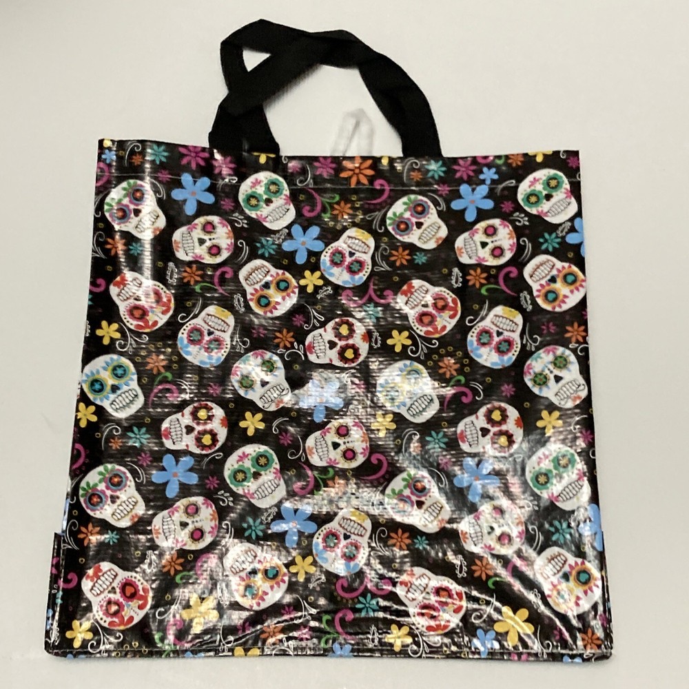 Tesco Day Dead Tote Bag Sugar Skull DotD Dias Muertas Black Halloween 2023 New