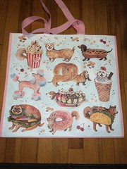 DOGS as Treats Large Reusable Shopping Bag TJ Maxx Eco Friendly Tote Bag