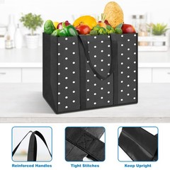 10 Pack Reusable Grocery Tote Bags 35L Waterproof Heavy Duty Shopping Bags