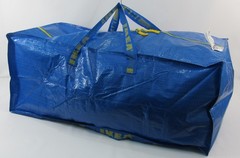 Frakta 20 Gal. Bag IKEA Tote 901.491.48 Zipper Handles Back Pack Storage Blue