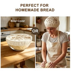 Beeswax Bread Bags 2 Pack Reusable Sourdough for Homemade, Large, Off-White
