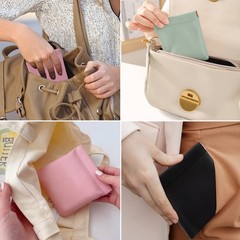 BUSOHA 4 PCS Small Makeup Bag for Purse, Mini Portable 4.7*4.3INCH, 4