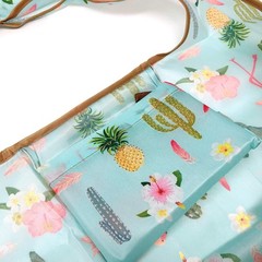 Durable Large Nylon Reusable Shopping Bag for Groceries Travel Beach Use