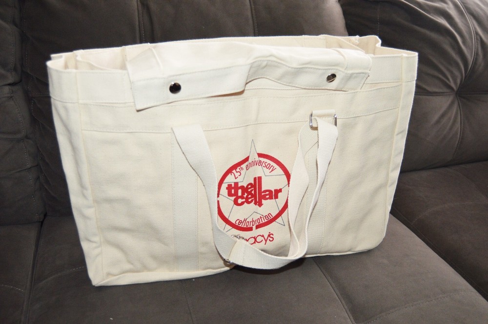 Oversized Macy’s 25th Anniversary Celebration The Cellar Canvas Tote Bag