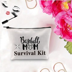 PXTIDY Baseball Mom Survival Kit Makeup Bag Softball Travel