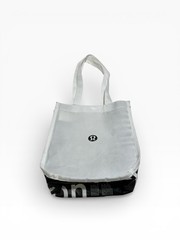 LULULEMON Reusable Shopping Burgundy Holiday Large White Logo Small