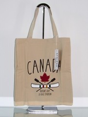 HUDSON’S BAY HBC STRIPES CANADA CANOE MULTISTRIPE TOTE REUSABLE SHOPPING BAG