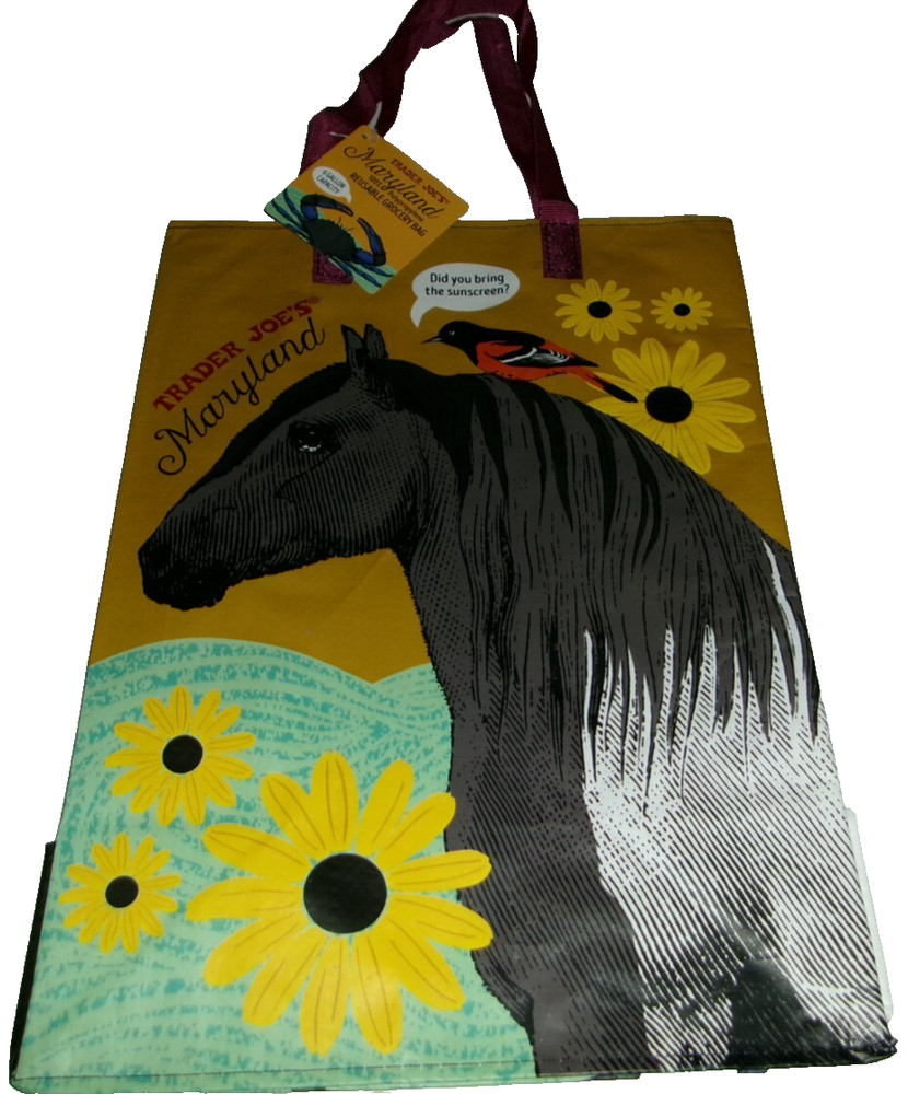 Trader Joe’s MARYLAND ~ 100% Polypropylene Reusable Bag -6 Gallon Capacity