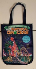 NWT Small Natural Grocers Bag Reusable Shopping Tote Heavy Duty 9” x 12”