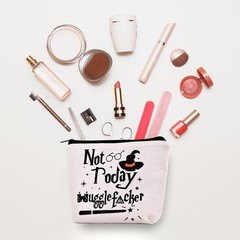 Paliboiu Magic Wizard Makeup Bag Funny Not Today Cosmetic