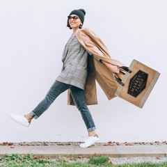 Santa Barbara Design Studio Main Street Farmers Market Tote, Reusable Burlap …