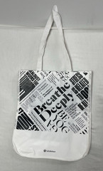 Lululemon Shopping Bag Large 16 X 14 Gift Bags Reusable White with Black Print