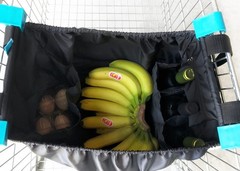 3-Pack Reusable Shopping Bags, Heavy Duty Grocery Cart Bags with Universal Cl…