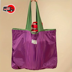 Reusable Foldable Shopping Bag Large Capacity Drawstring Eco Storage Shoulder