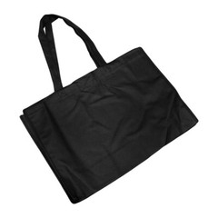 Tote Bags Non Woven Recycled Reusable Grocery Shopping 10 Pc Black 12″ x 16