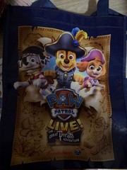 Nickelodeon PAW Patrol Live! Pirate Adventure Reusable Bag Medium 15in Blue