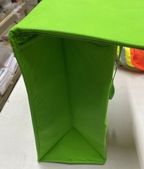 Larger Reusable Thermal Grocery Bag Zipper Shut With Handles Heavy Duty 12 X 12
