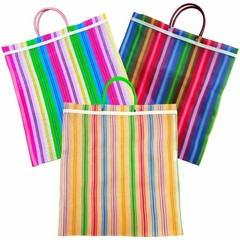 Pack Set of 3 Large Mexican Mercado Tote Bags (Bolsas de Mercado/Bolsa Mandad…
