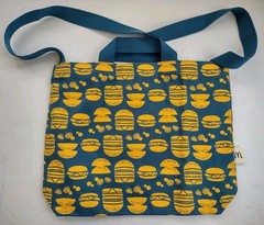 MCDONALDS Taiwan Exclusive IN BLOOM Designer Hamburger Canvas Tote Bag *RARE*