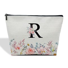 Letter Makeup Bag A-Z Personalized with Initials Birthday Gifts R