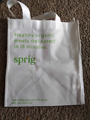 SMALL LINEN BAG SPRIG HEALTH ORGANIC MEALS DELIVERED