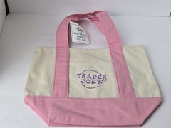 Trader Joe’s Pastel Pink Mini Tote Bag NWT Free Shipping