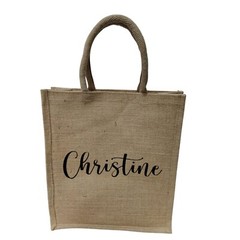 Spacious & Sustainable Eco-Friendly Cotton Padded Handle Jute Tote Shopping Bag