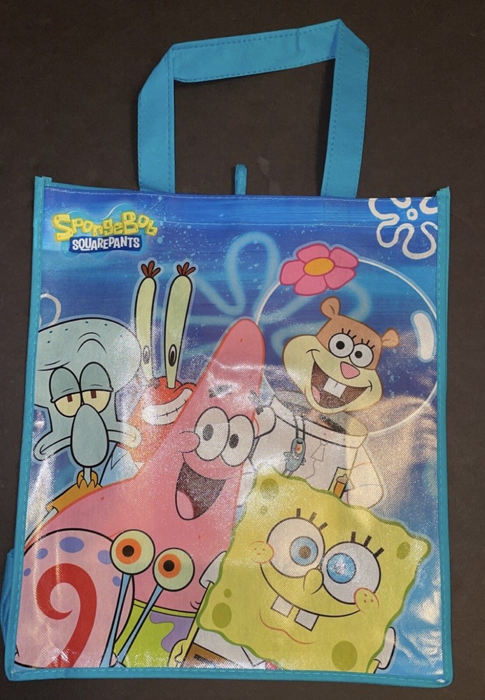 NICKELODEON SPONGEBOB SQUAREPANTS REUSABLE TOTE BAG NEW