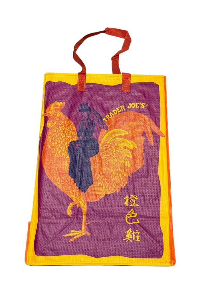 NWT Trader Joe’s Rare “Mandarin Orange Chicken” Reusable shopping Bag