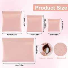 ZooviHyvi 4 PCS Small Makeup Bag for Purse, Mini Portable Pocket small, pink