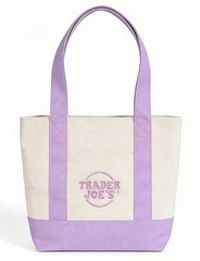 TRADER JOE’S MINI PASTEL CANVAS TOTE BAG, NEW SPRING PASTEL COLORS (CHOOSE )