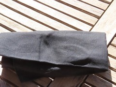 4 x Black Cotton Calico Bags ~ 37cm x 42cm with Two Long Handles – Reusable Bags