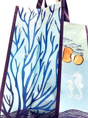 Trader Joe’s Reusable Grocery Bag 100% Recycled Ocean Plastic Tote Bag New