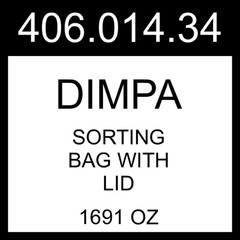 IKEA DIMPA Sorting Bag With Lid Light Grey-beige 1691 oz 406.014.34